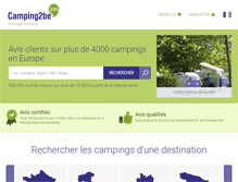 Tablet Screenshot of camping2be.com